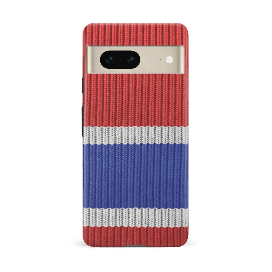 Google Pixel 7 Hockey Sock Phone Case - Montreal Canadiens Home
