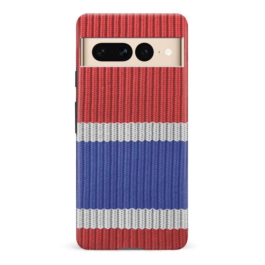 Google Pixel 7 Pro Hockey Sock Phone Case - Montreal Canadiens Home