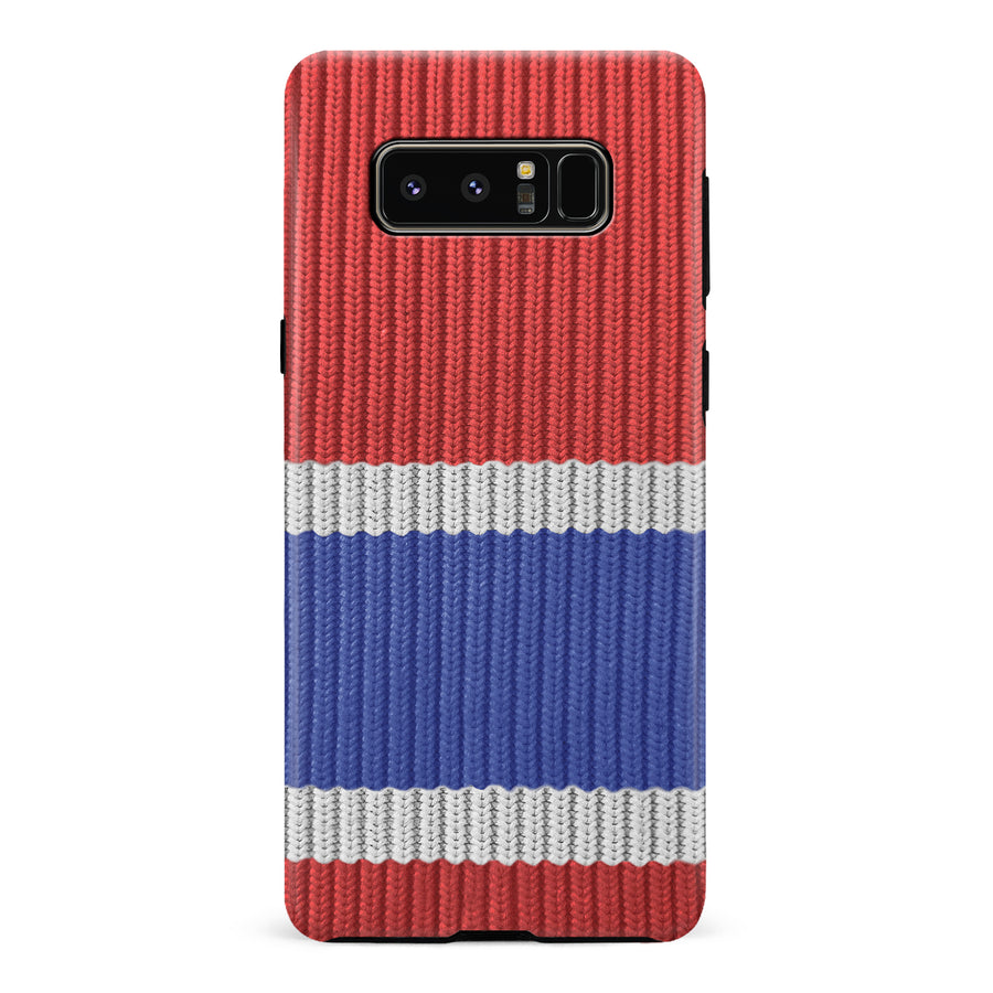 Samsung Galaxy Note 8 Hockey Sock Phone Case - Montreal Canadiens Home