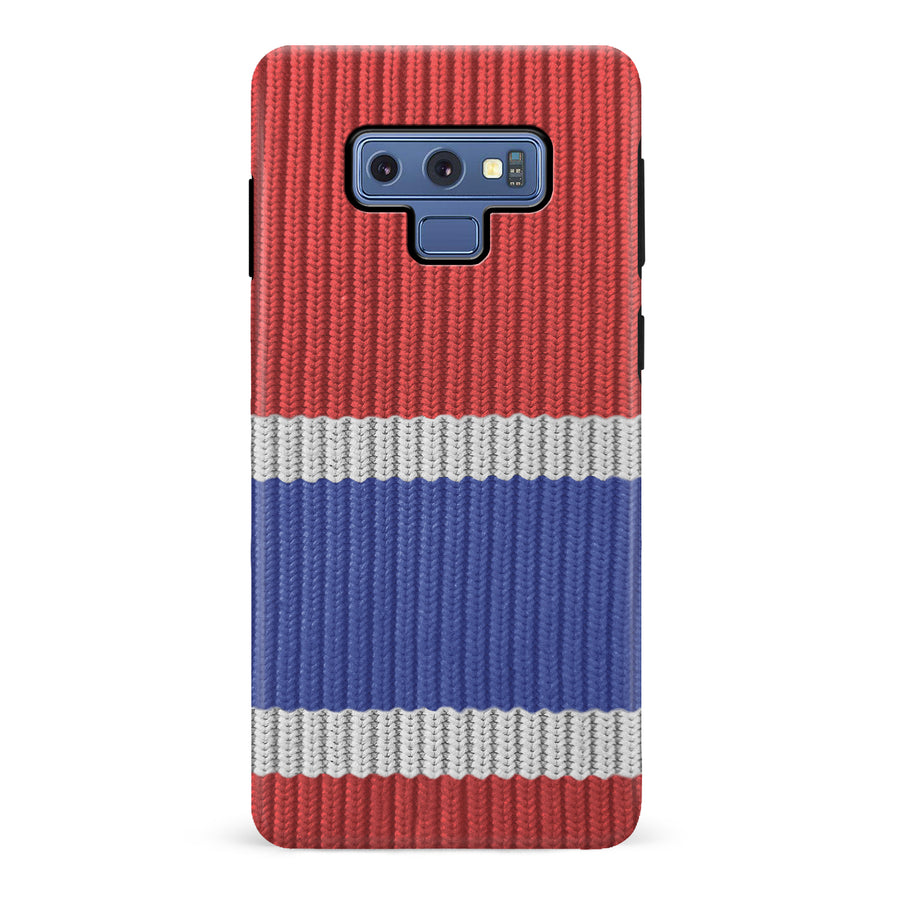 Samsung Galaxy Note 9 Hockey Sock Phone Case - Montreal Canadiens Home