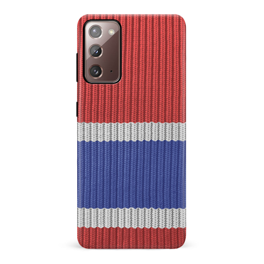 Samsung Galaxy Note 20 Hockey Sock Phone Case - Montreal Canadiens Home