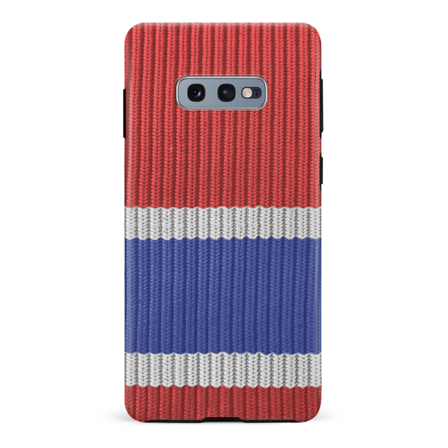 Samsung Galaxy S10e Hockey Sock Phone Case - Montreal Canadiens Home