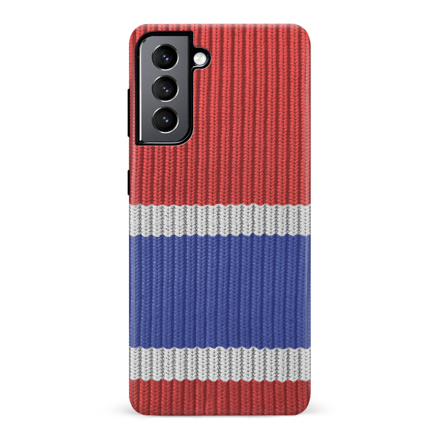 Samsung Galaxy S22 Hockey Sock Phone Case - Montreal Canadiens Home