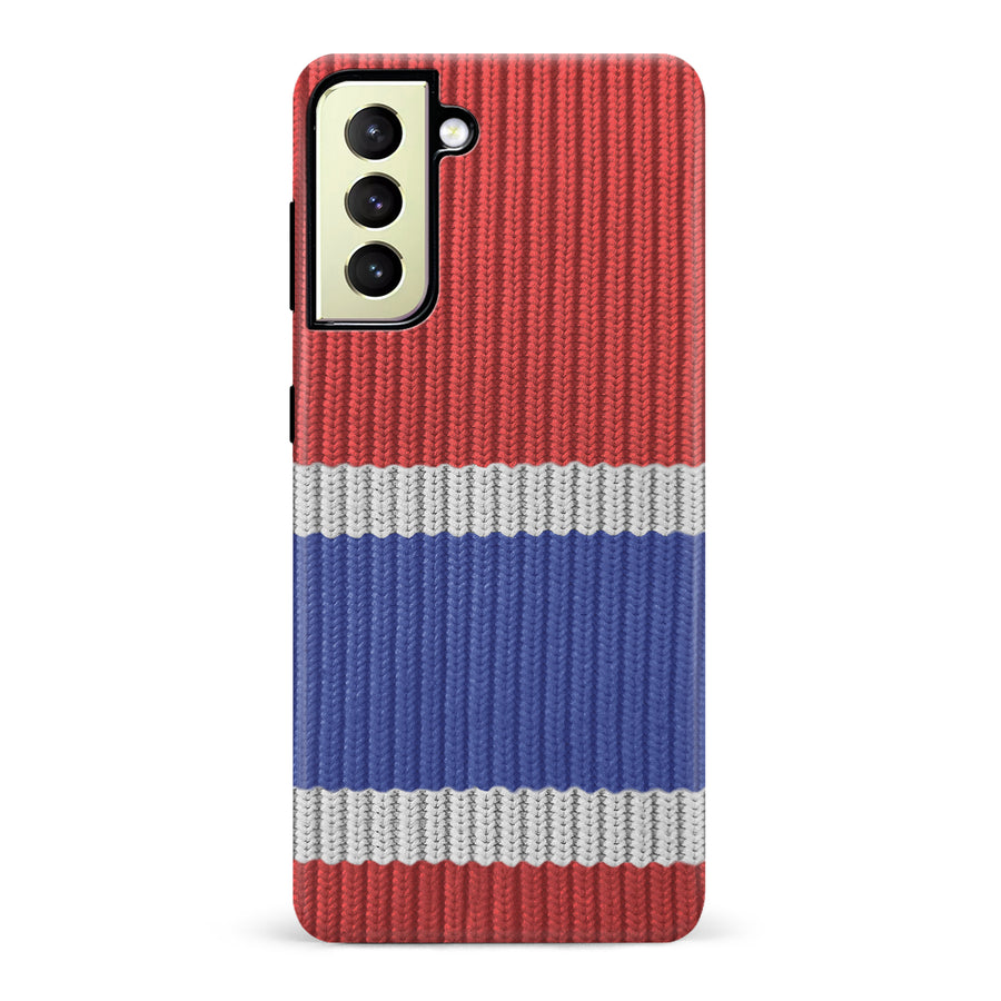 Samsung Galaxy S22 Plus Hockey Sock Phone Case - Montreal Canadiens Home