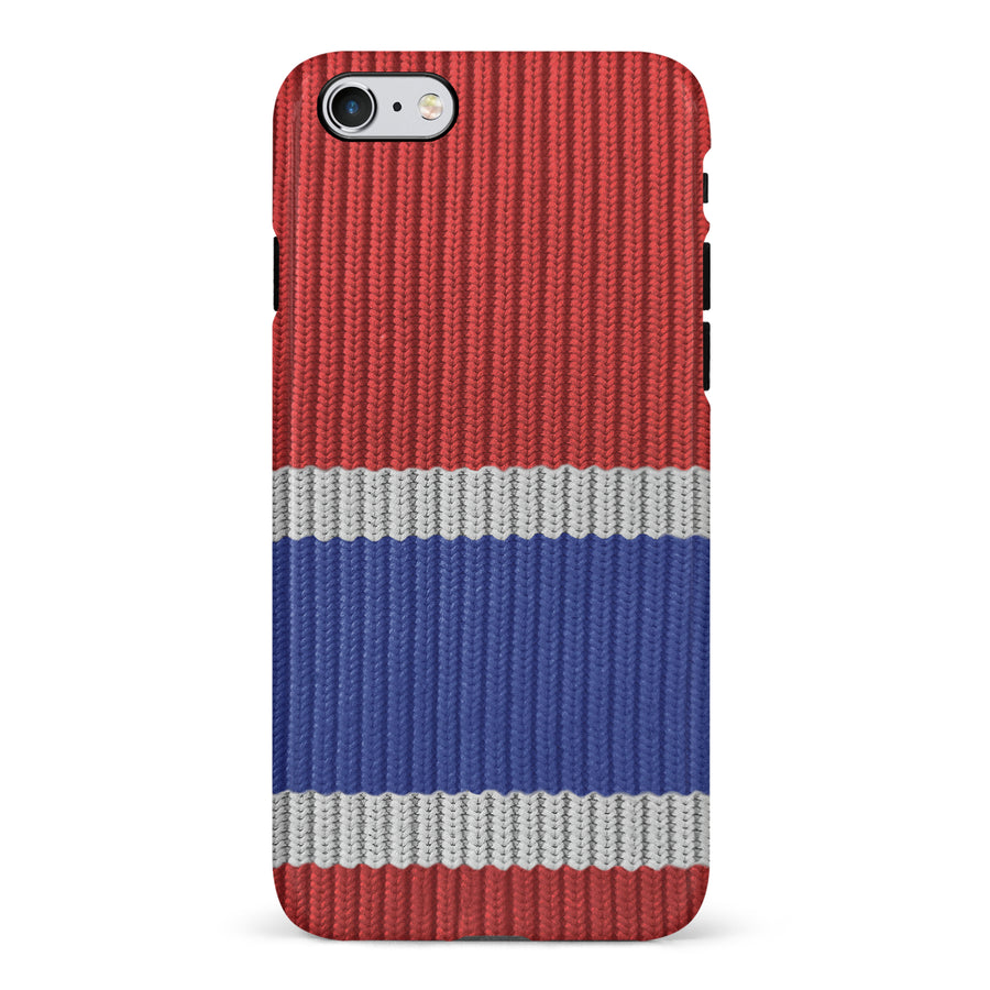 iPhone 6S Plus Hockey Sock Phone Case - Montreal Canadiens Home