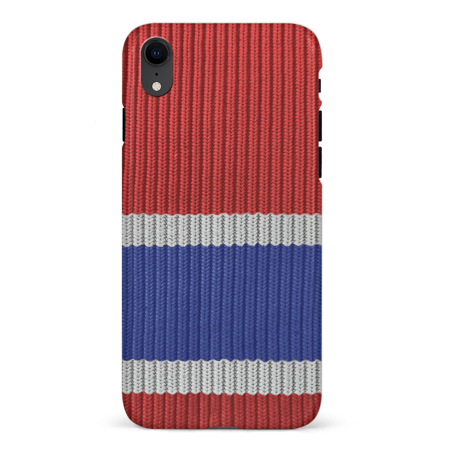 iPhone XR Hockey Sock Phone Case - Montreal Canadiens Home