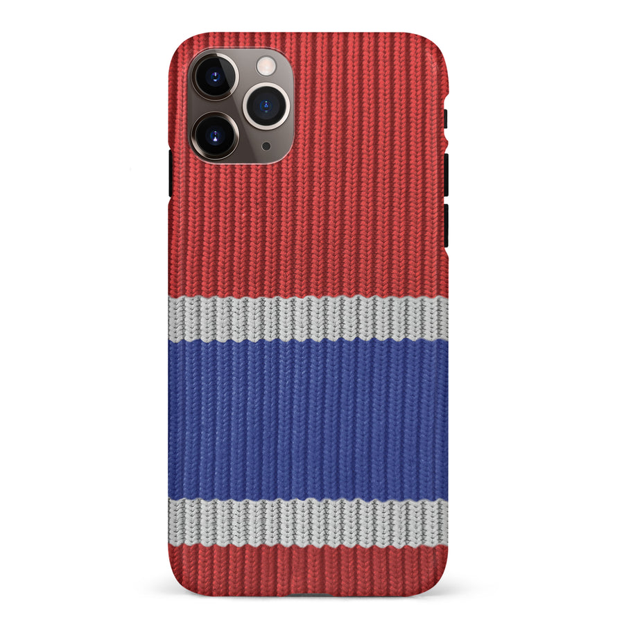 iPhone 11 Pro Max Hockey Sock Phone Case - Montreal Canadiens Home