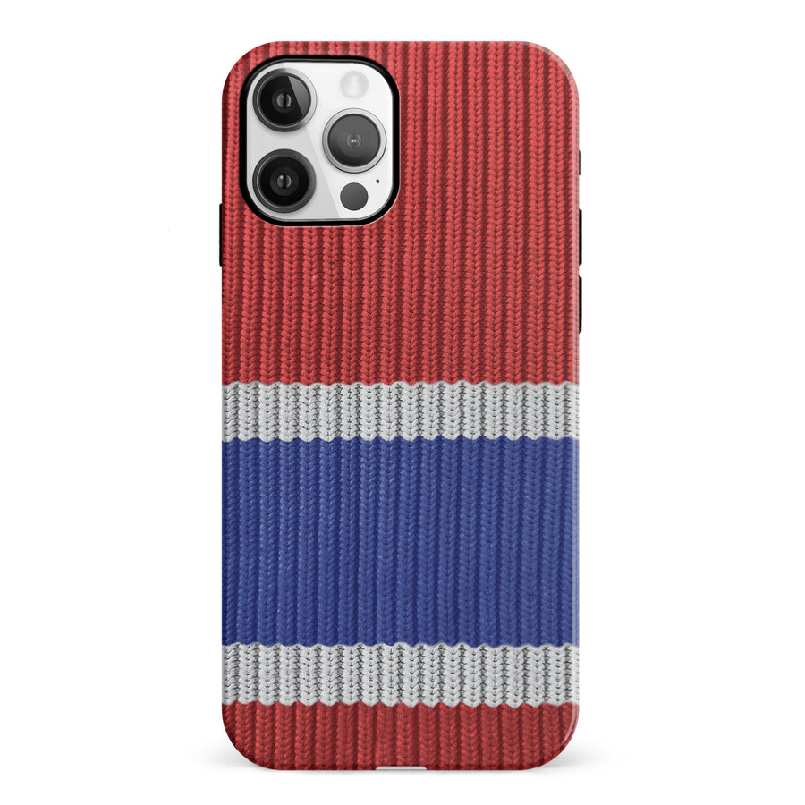 iPhone 12 Hockey Sock Phone Case - Montreal Canadiens Home