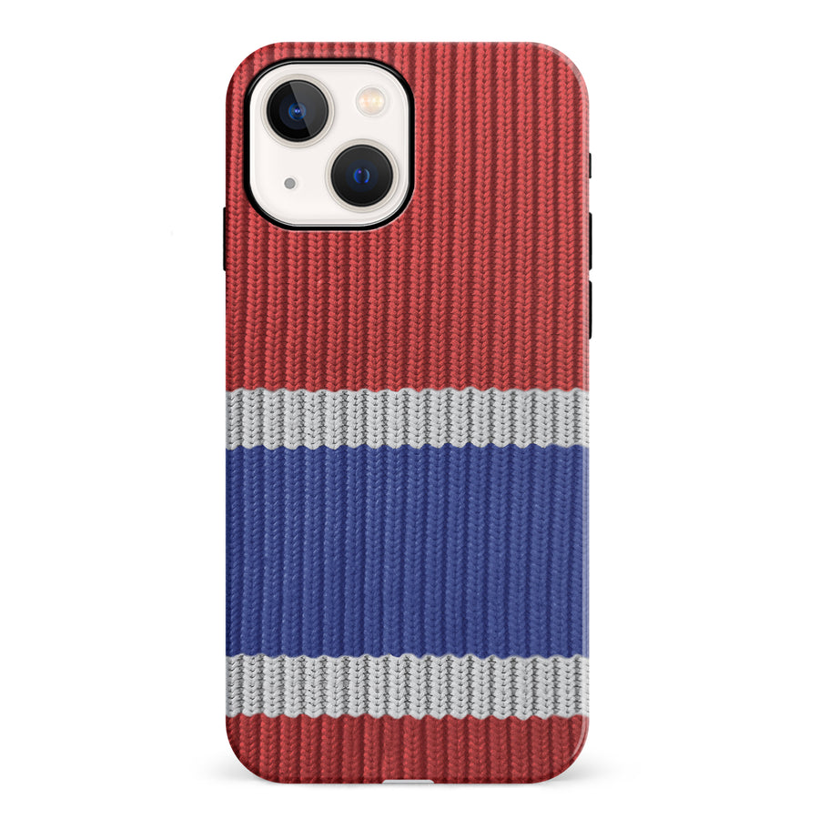 iPhone 13 Hockey Sock Phone Case - Montreal Canadiens Home