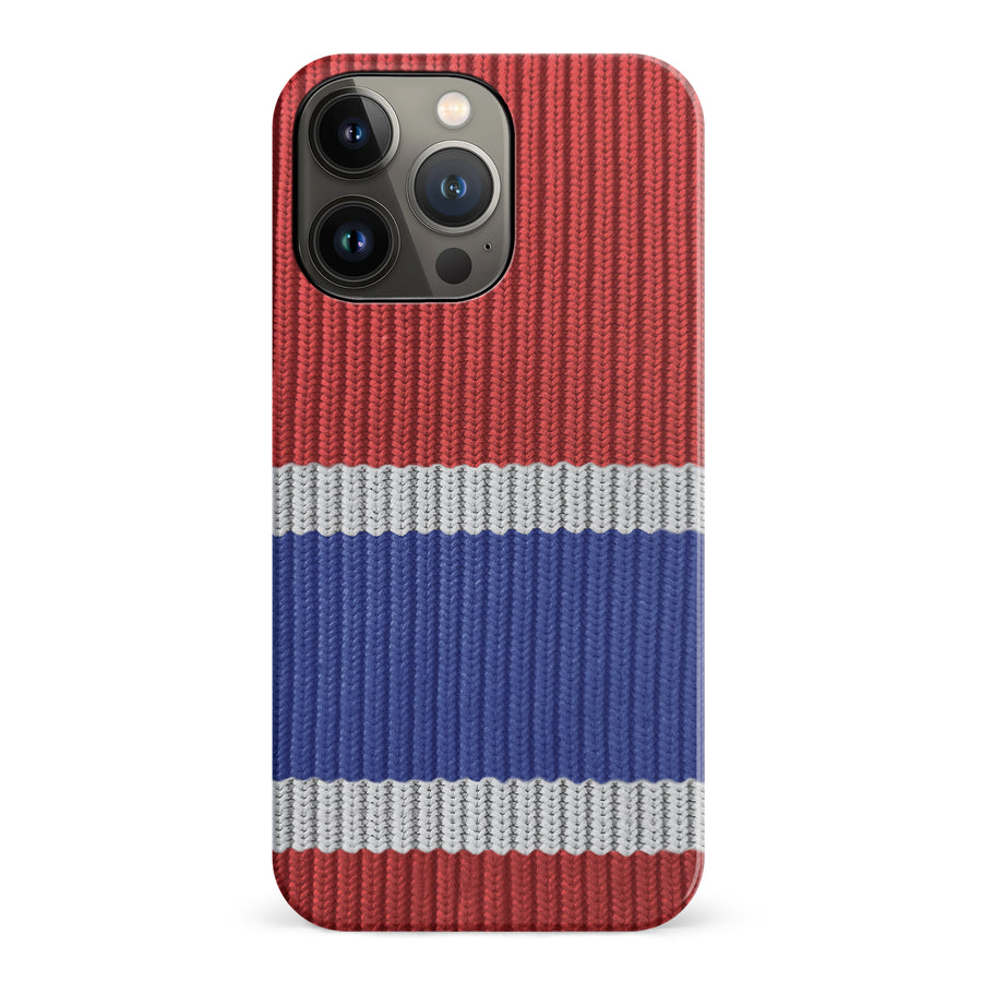 iPhone 14 Pro Hockey Sock Phone Case - Montreal Canadiens Home