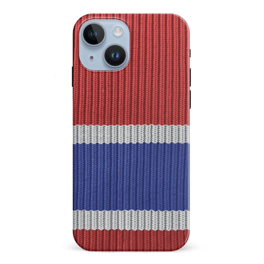 iPhone 15 Hockey Sock Phone Case - Montreal Canadiens Home