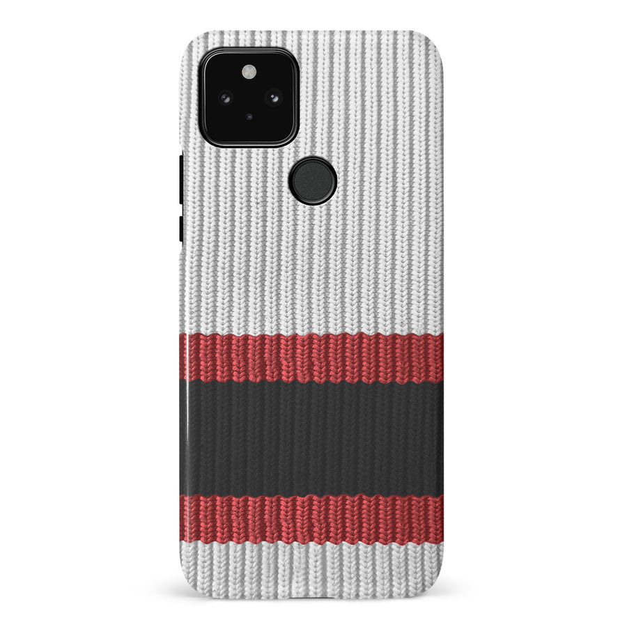 Google Pixel 5 Hockey Sock Phone Case - Ottawa Senators Away