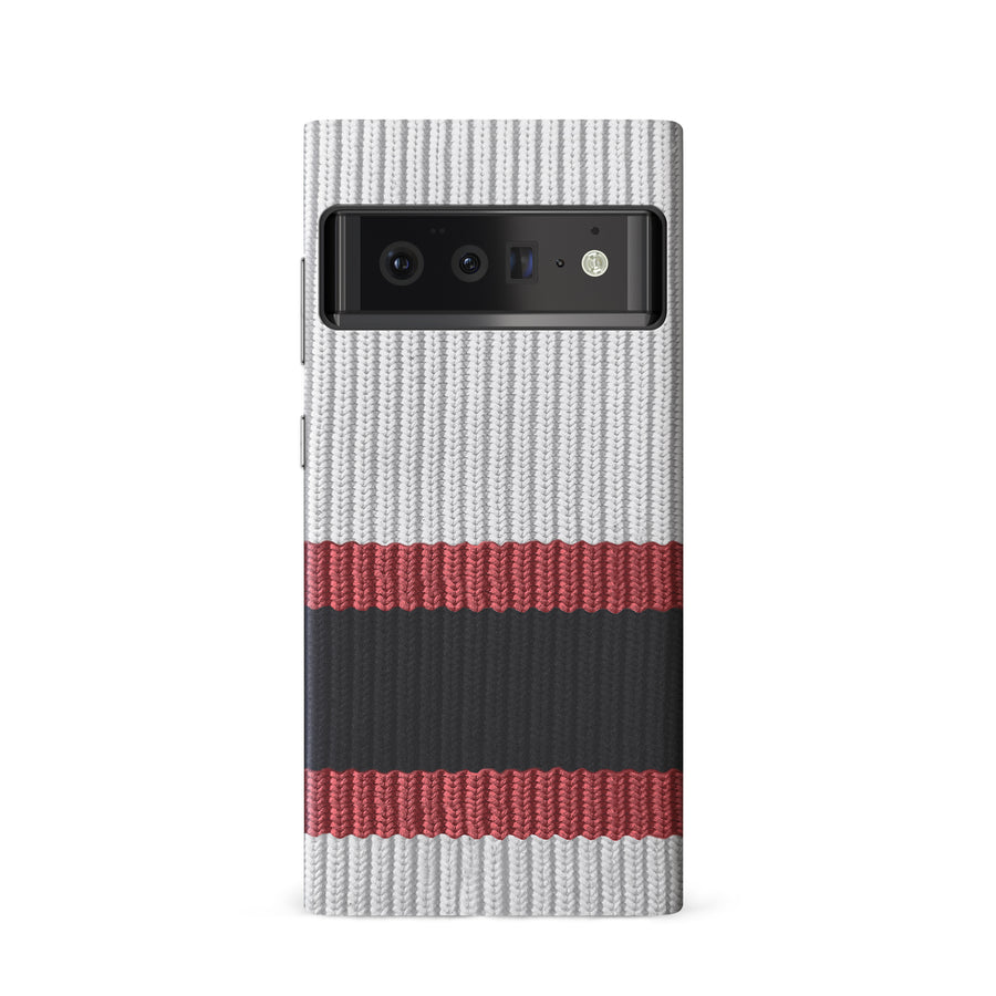 Google Pixel 6 Hockey Sock Phone Case - Ottawa Senators Away