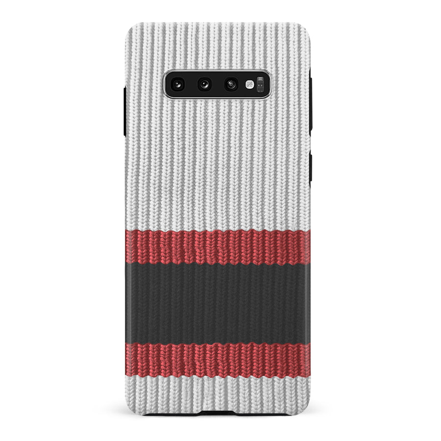 Samsung Galaxy S10 Plus Hockey Sock Phone Case - Ottawa Senators Away