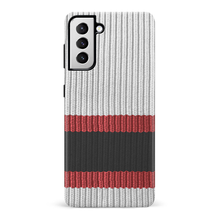 Samsung Galaxy S21 Hockey Sock Phone Case - Ottawa Senators Away
