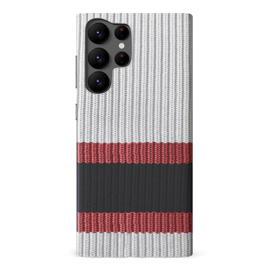 Samsung Galaxy S22 Ultra Hockey Sock Phone Case - Ottawa Senators Away