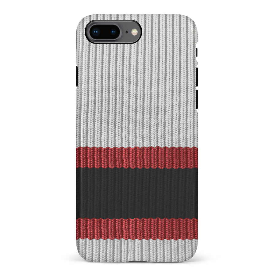 iPhone 8 Plus Hockey Sock Phone Case - Ottawa Senators Away