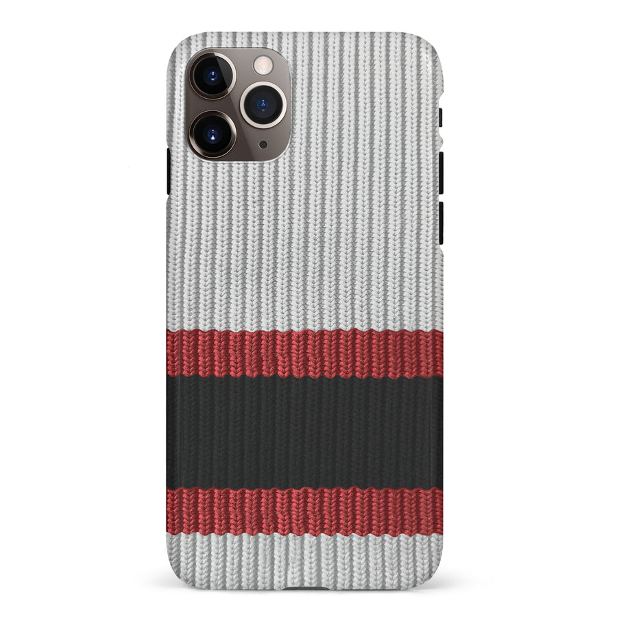 iPhone 11 Pro Max Hockey Sock Phone Case - Ottawa Senators Away
