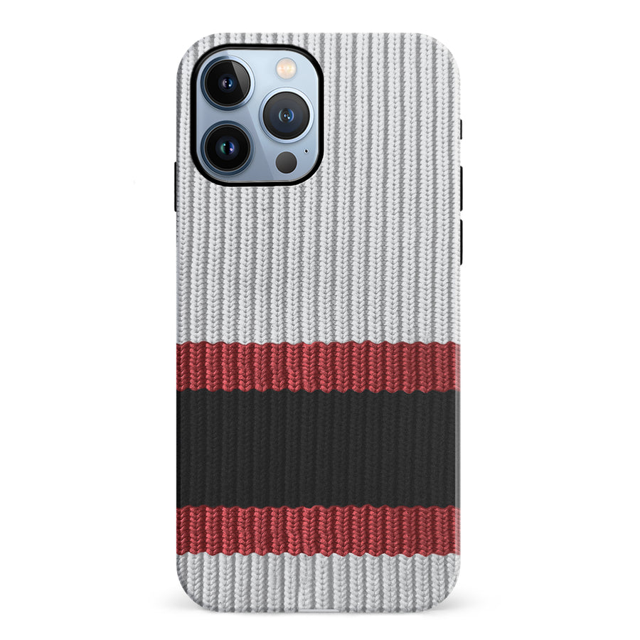 iPhone 12 Pro Hockey Sock Phone Case - Ottawa Senators Away