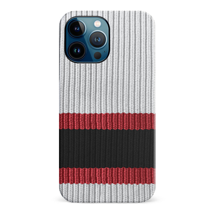 iPhone 12 Pro Max Hockey Sock Phone Case - Ottawa Senators Away