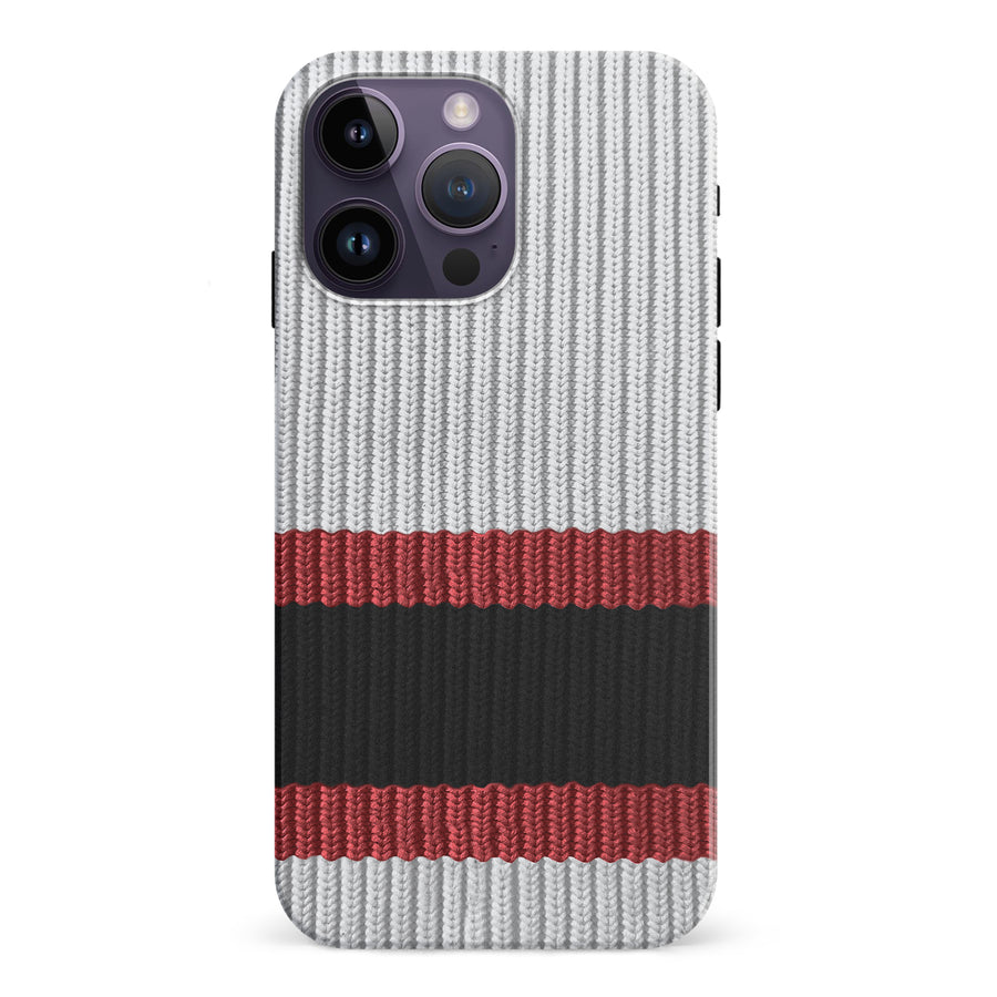 iPhone 15 Pro Hockey Sock Phone Case - Ottawa Senators Away