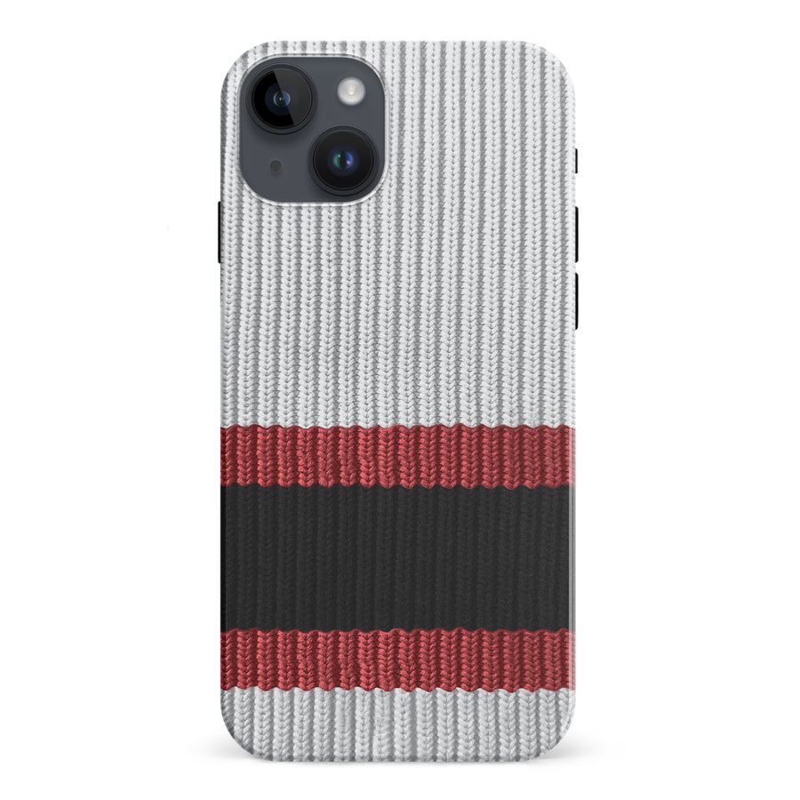iPhone 15 Plus Hockey Sock Phone Case - Ottawa Senators Away