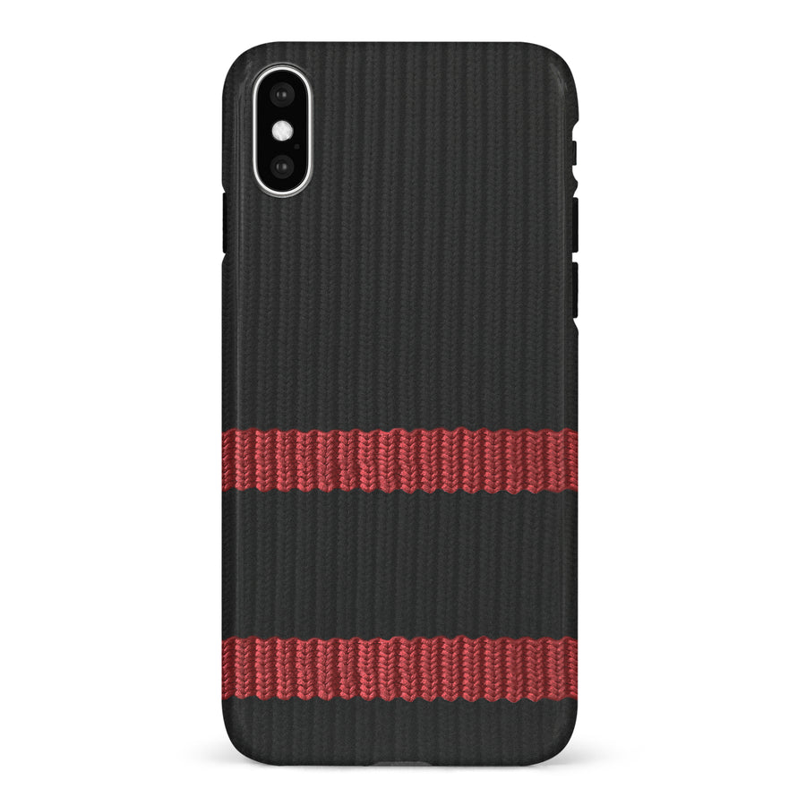 iPhone X/XS Hockey Sock Phone Case - Ottawa Senators Home