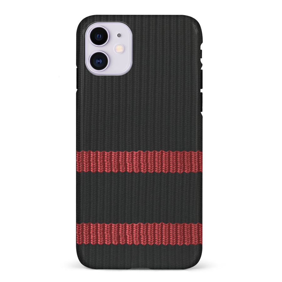 iPhone 11 Hockey Sock Phone Case - Ottawa Senators Home