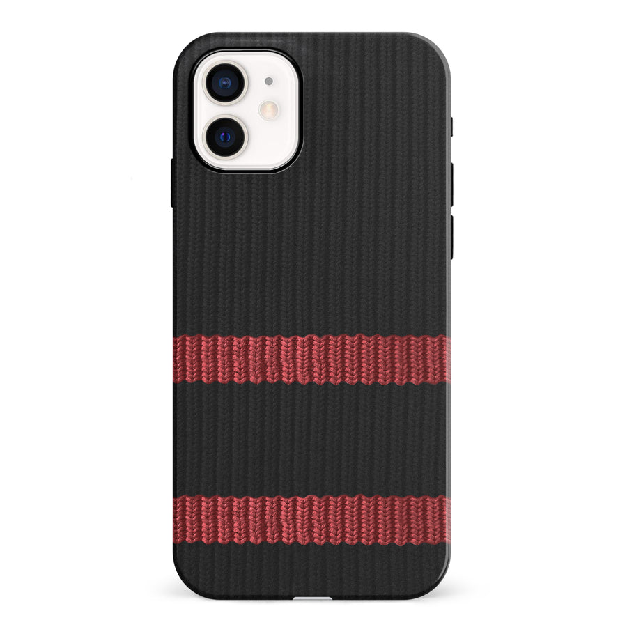 iPhone 12 Mini Hockey Sock Phone Case - Ottawa Senators Home