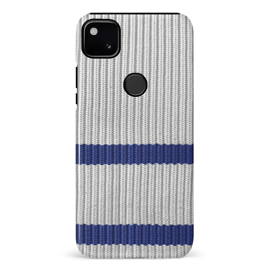 Google Pixel 4A Hockey Sock Phone Case - Toronto Maple Leafs Away