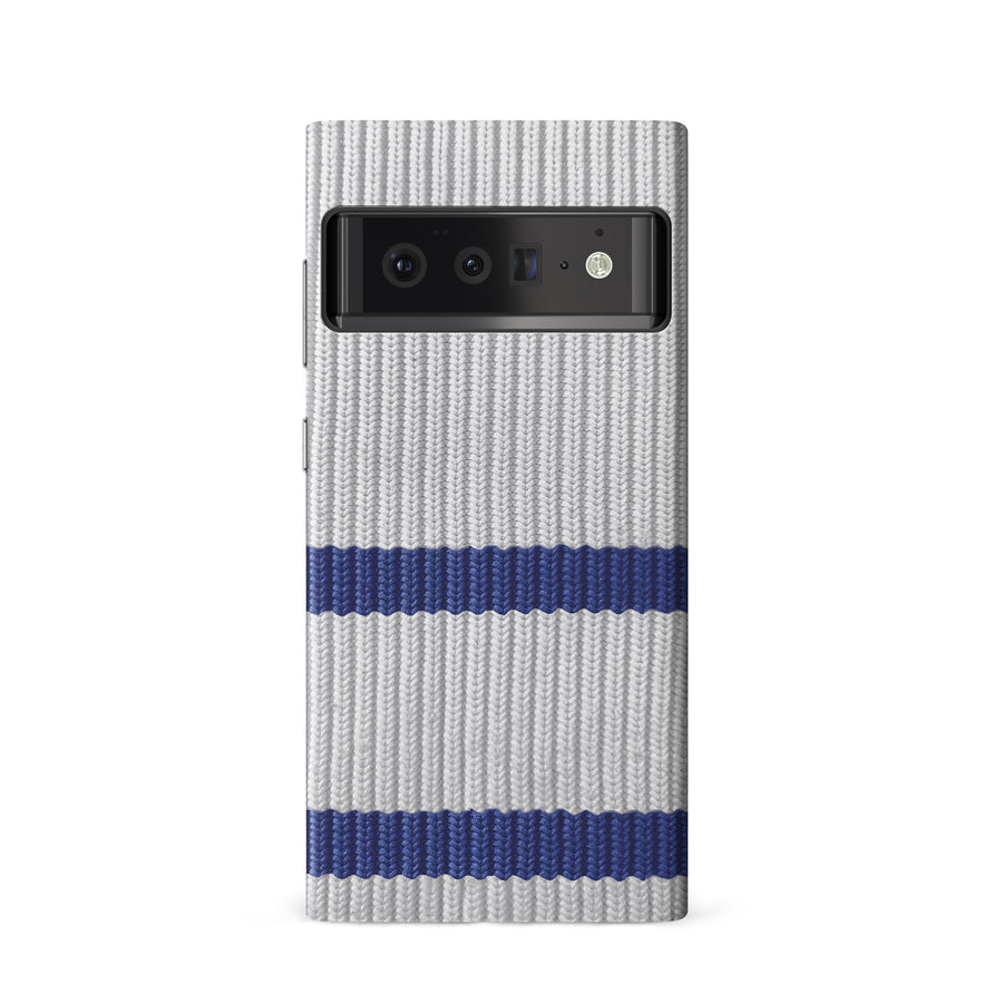 Google Pixel 6 Hockey Sock Phone Case - Toronto Maple Leafs Away