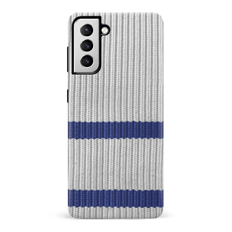 Samsung Galaxy S21 Hockey Sock Phone Case - Toronto Maple Leafs Away