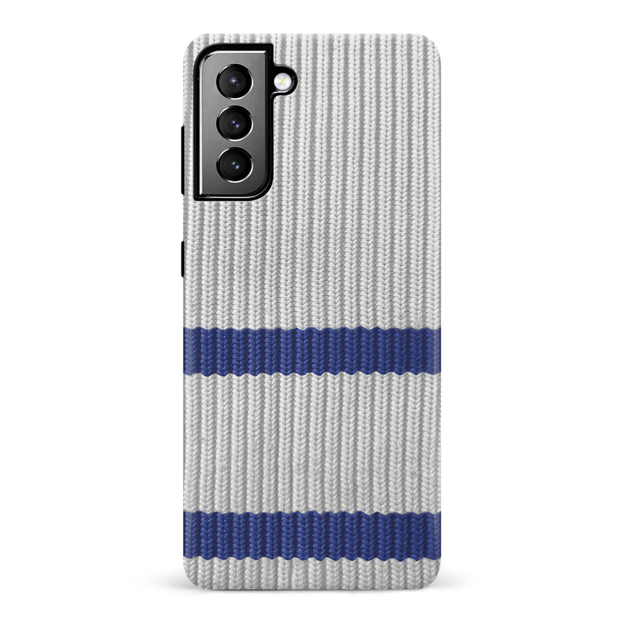 Samsung Galaxy S21 Plus Hockey Sock Phone Case - Toronto Maple Leafs Away