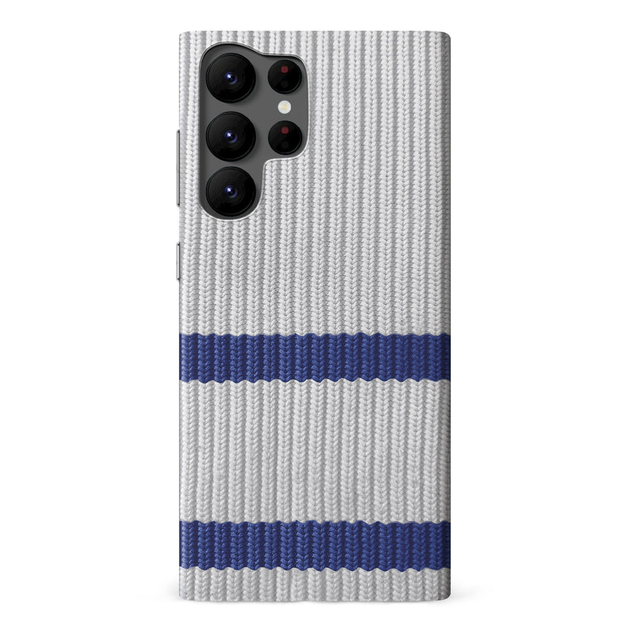 Samsung Galaxy S22 Ultra Hockey Sock Phone Case - Toronto Maple Leafs Away
