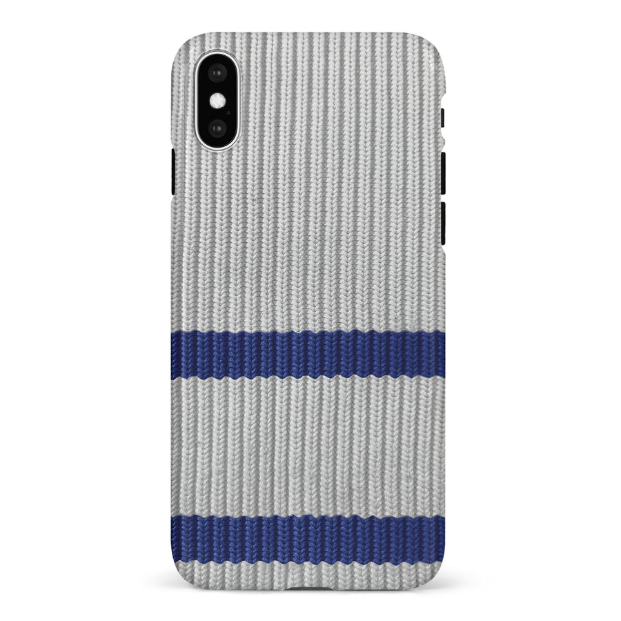 iPhone X/XS Hockey Sock Phone Case - Toronto Maple Leafs Away