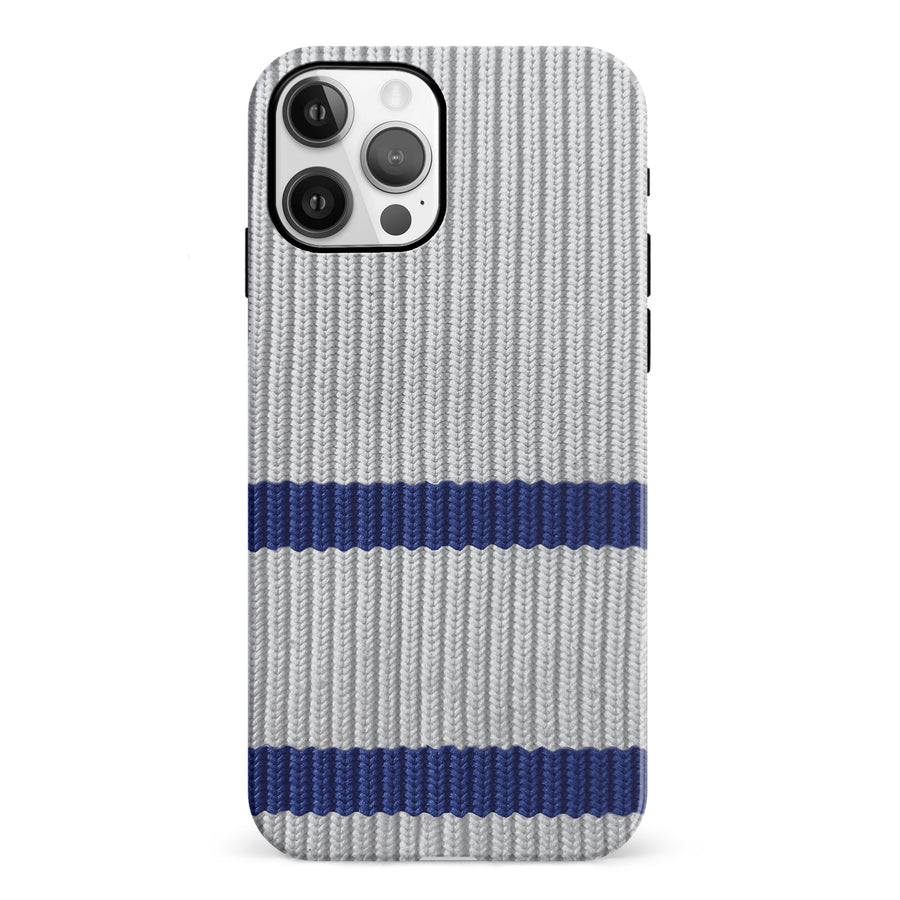 iPhone 12 Hockey Sock Phone Case - Toronto Maple Leafs Away