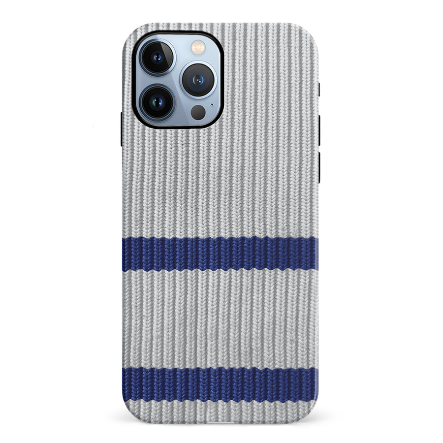 iPhone 12 Pro Hockey Sock Phone Case - Toronto Maple Leafs Away