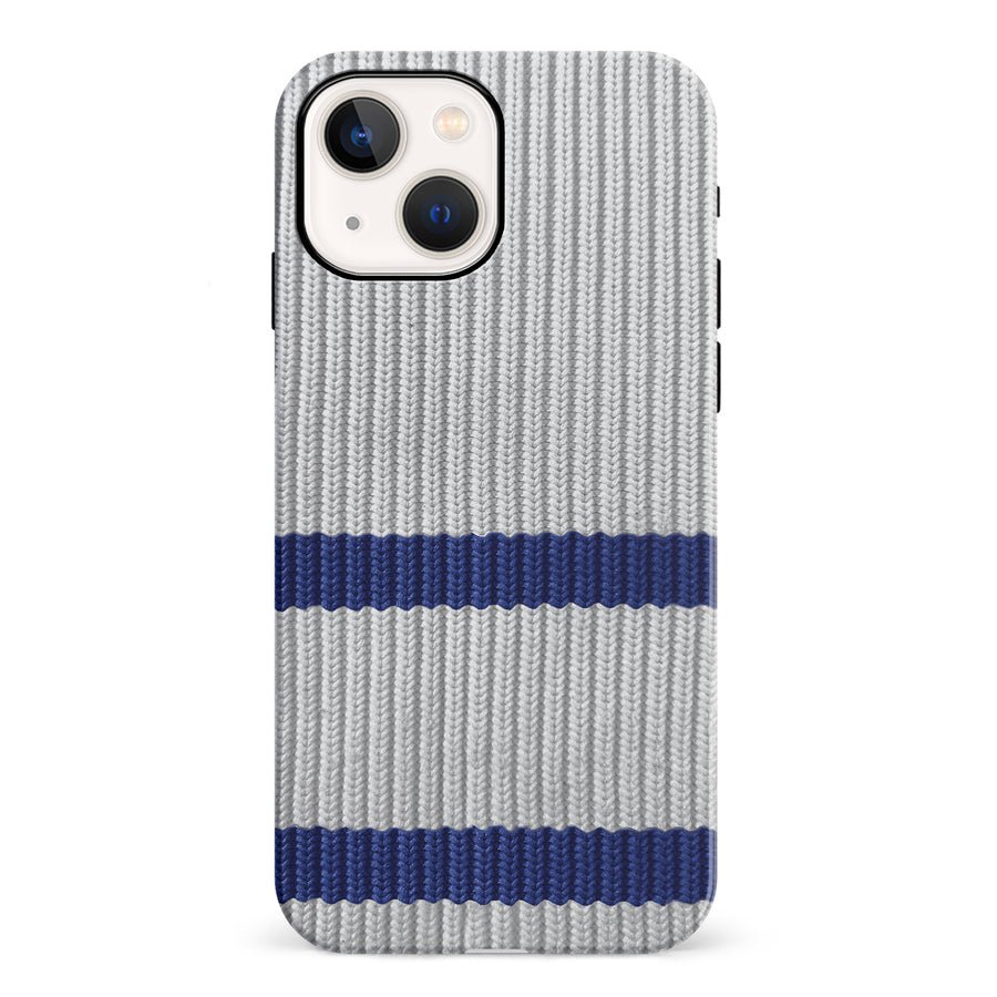 iPhone 13 Hockey Sock Phone Case - Toronto Maple Leafs Away