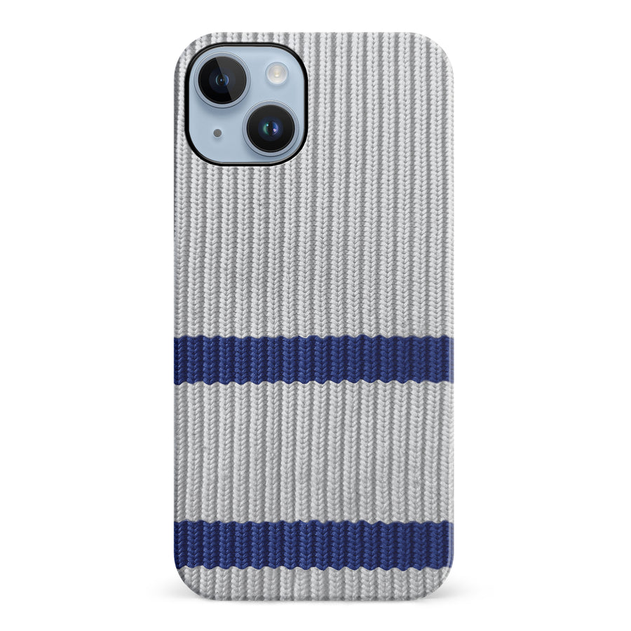 iPhone 14 Plus Hockey Sock Phone Case - Toronto Maple Leafs Away