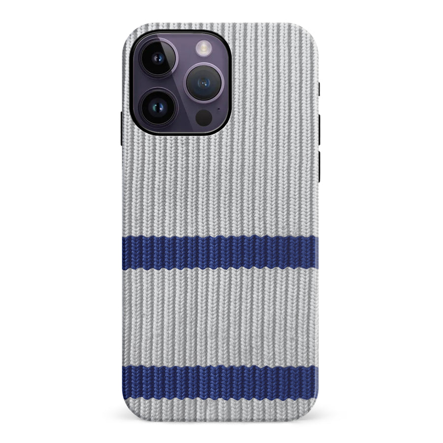 iPhone 14 Pro Max Hockey Sock Phone Case - Toronto Maple Leafs Away