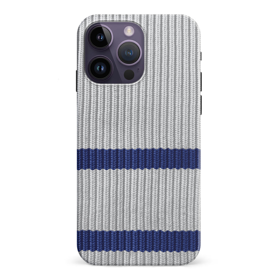 iPhone 15 Pro Hockey Sock Phone Case - Toronto Maple Leafs Away