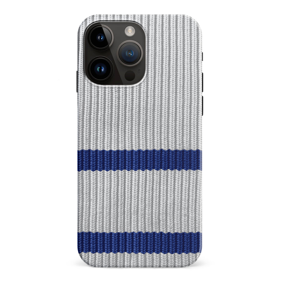 iPhone 15 Pro Max Hockey Sock Phone Case - Toronto Maple Leafs Away
