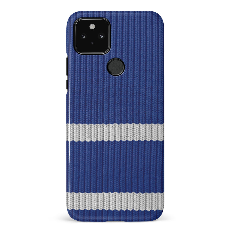 Google Pixel 5 Hockey Sock Phone Case - Toronto Maple Leafs Home