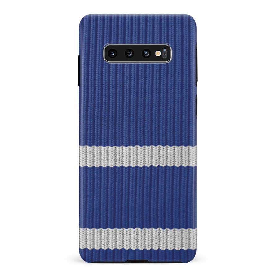 Samsung Galaxy S10 Hockey Sock Phone Case - Toronto Maple Leafs Home