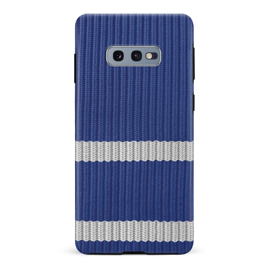 Samsung Galaxy S10e Hockey Sock Phone Case - Toronto Maple Leafs Home