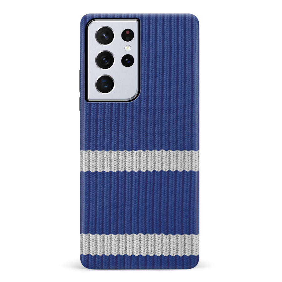 Samsung Galaxy S21 Ultra Hockey Sock Phone Case - Toronto Maple Leafs Home