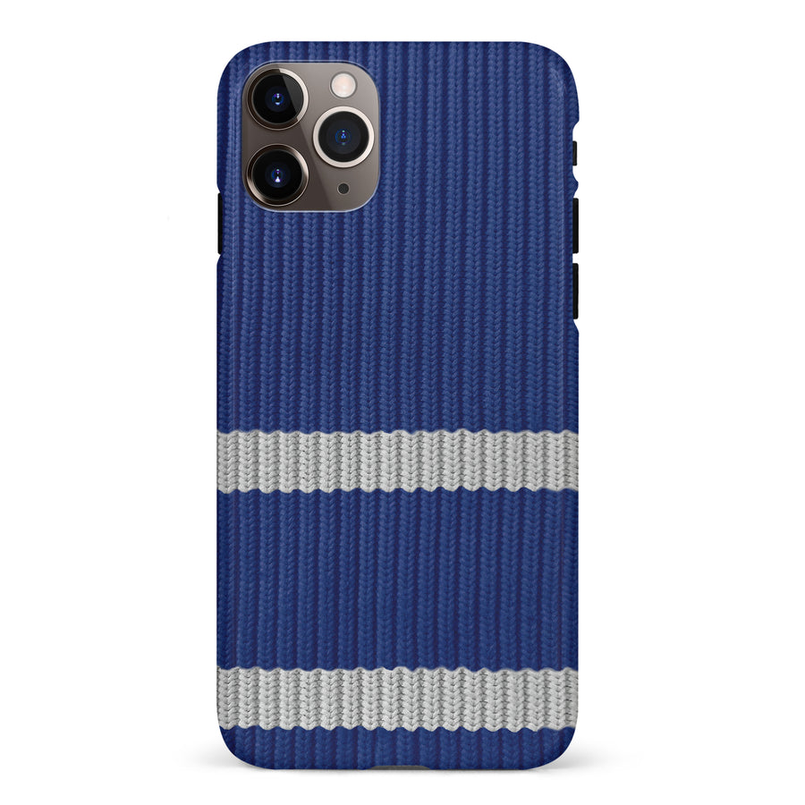 iPhone 11 Pro Max Hockey Sock Phone Case - Toronto Maple Leafs Home