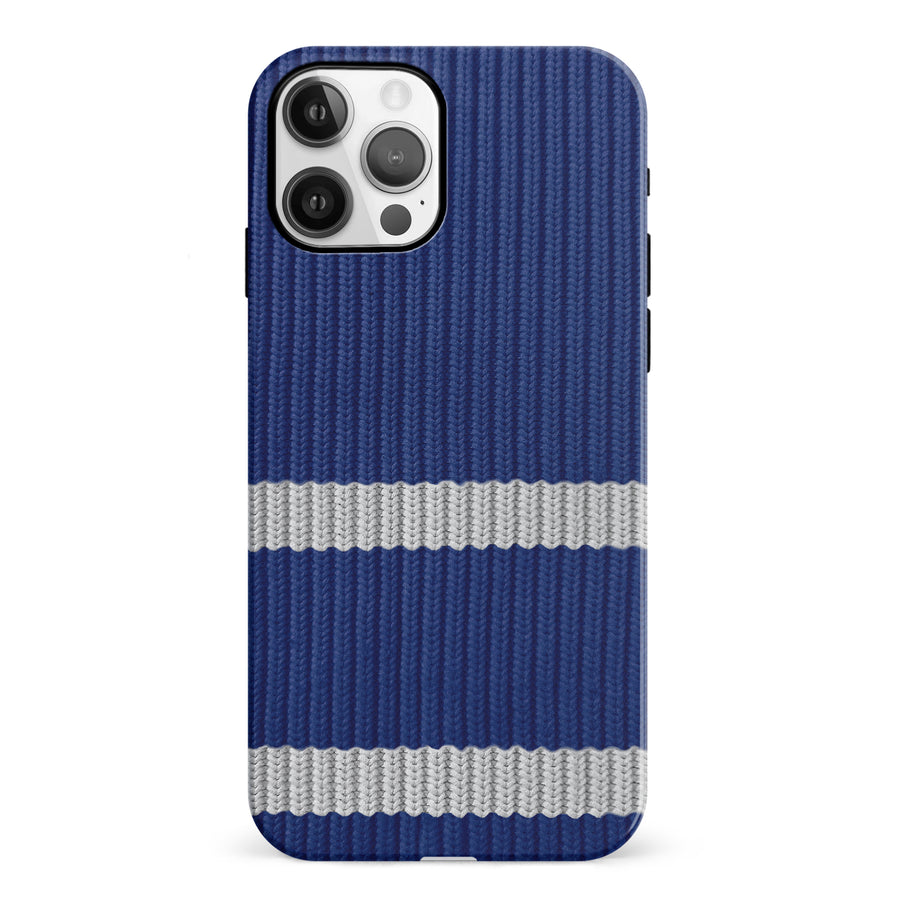 iPhone 12 Hockey Sock Phone Case - Toronto Maple Leafs Home
