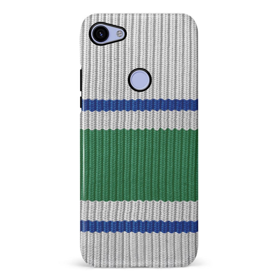 Google Pixel 3A XL Hockey Sock Phone Case - Vancouver Canucks Away