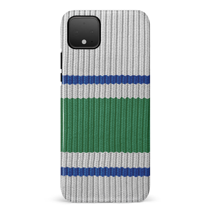 Google Pixel 4 Hockey Sock Phone Case - Vancouver Canucks Away